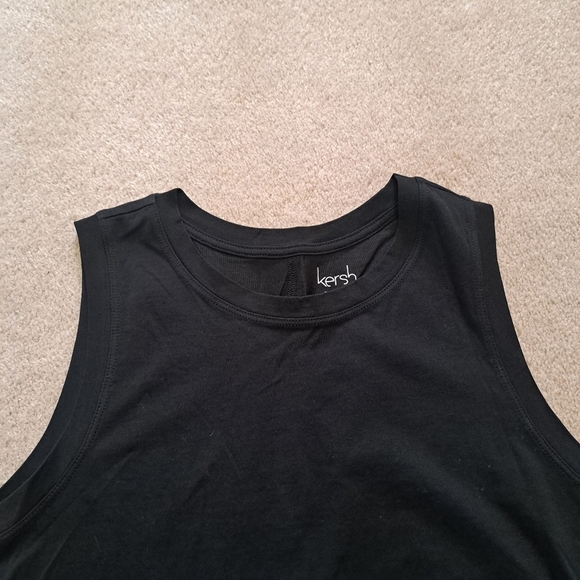 Kersh Tank Top Women’s Size Medium Black Sleeveless Top - Picture 11 of 11
